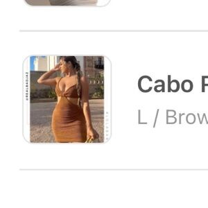 Miss Lola Brown Cabo Resort Dress